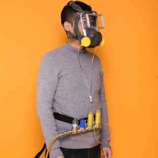 供气式防毒面具面罩化工防毒喷漆喷塑喷砂喷漆防毒面具喷漆面罩