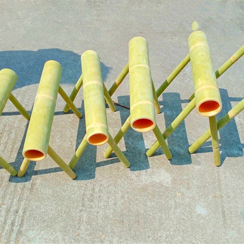 儿童小跨栏竹制跨栏架踩高架障碍栏幼儿园小栏架灵敏训练感统器材