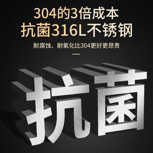 德国316不锈钢锅铲炒菜勺子加长柄炒铲厨具家用厨师超厚炒勺