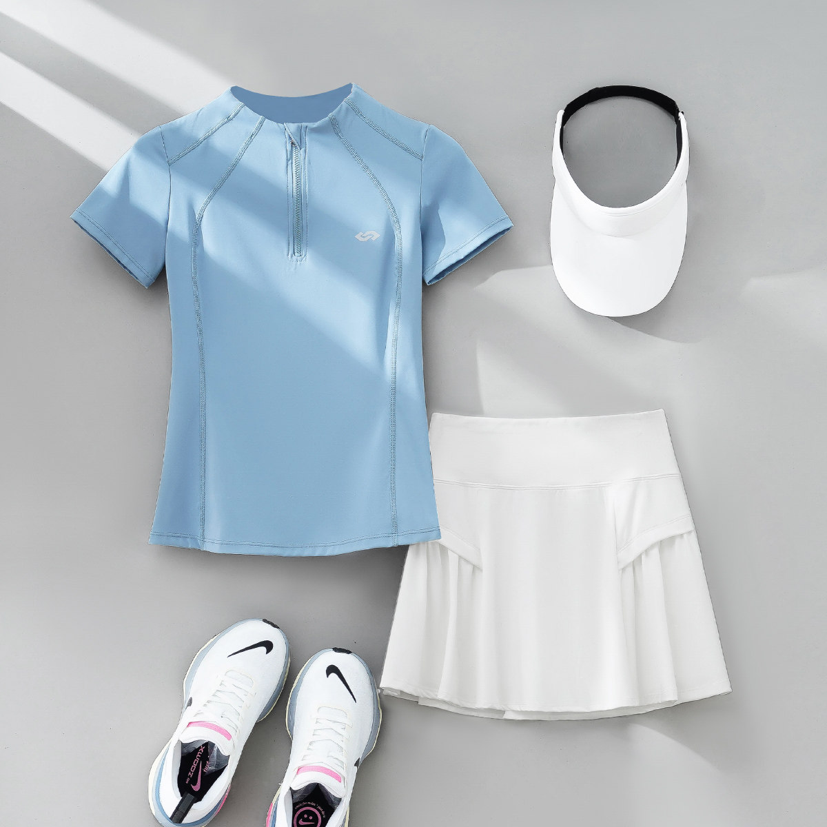 绝美网球服女2025夏季新款高级感速干专业羽毛球运动套装短袖裤裙