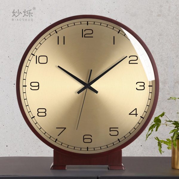 欧式轻奢座钟美式个性创意客厅装饰台钟摆件时尚时钟家用台式坐钟