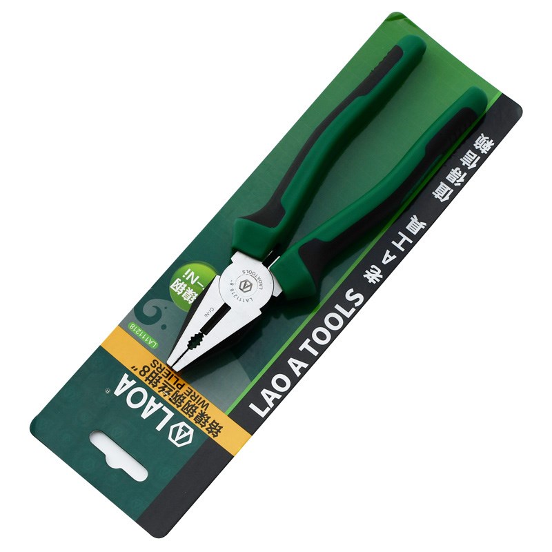 老铬镍钢老虎钳强力工业级钢丝钳8英寸家用款多功能耐用省力钳子