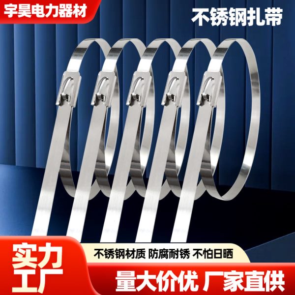 不锈钢扎带 耐温船用扎带自锁扣抱箍束线耐腐蚀量大从优