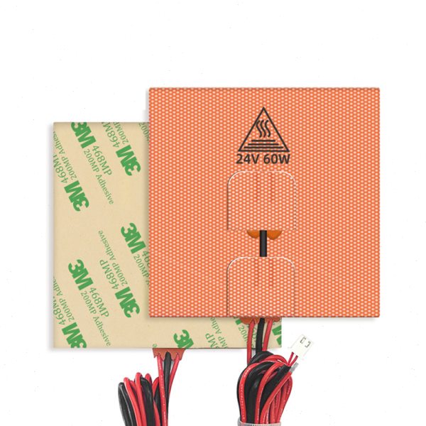 Voron 0/0.1 硅胶加热床 100*100mm 卧龙3D打印机配件进口24V 60W