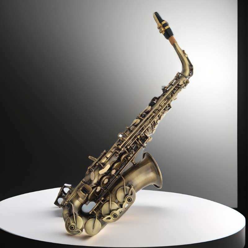 宫泽风降E调中音萨克斯风乐器表面青古铜萨克斯管专业乐队初学