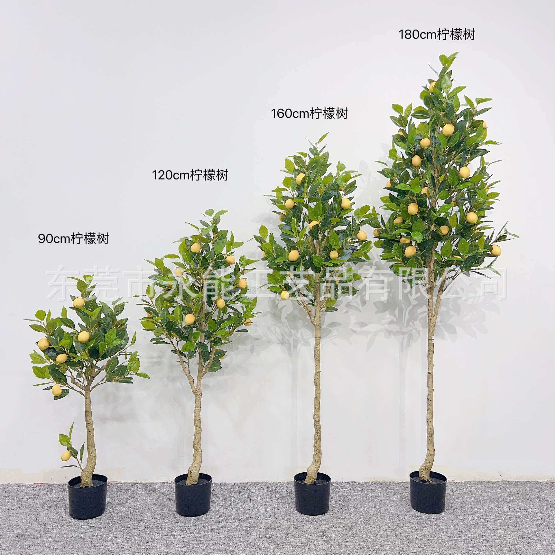 厂家直销家居客厅装饰仿真柠檬树枝盆栽景区落地摆件仿真植物果树
