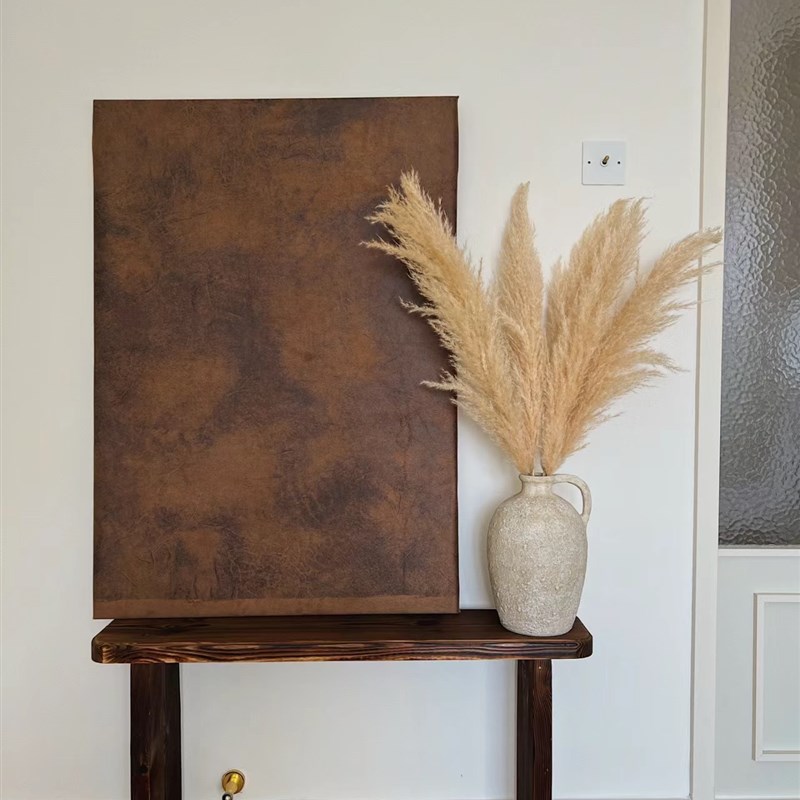 复古粗陶花瓶 玄关壁炉柜家居摆设 仿真花干枝花插 室内客厅装饰