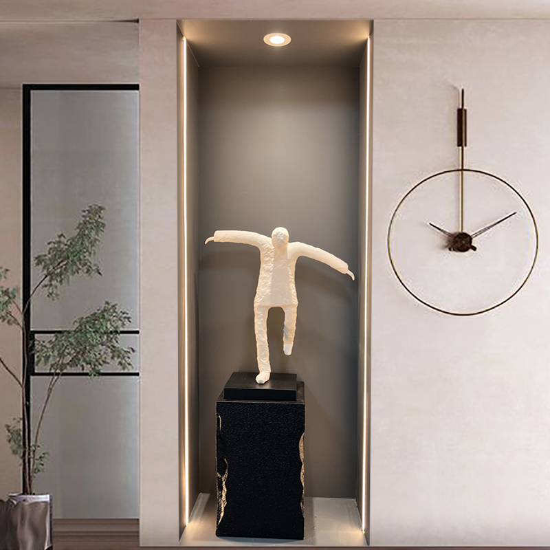 现代简约客厅沙发边摆件落地家居装饰品摆设品样板间创意雕塑大件