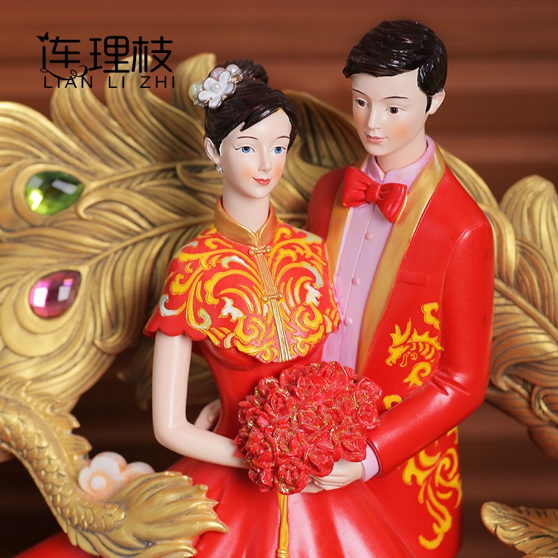 新婚礼物送新人闺蜜创意实用夫妇新娘的高档结婚礼品小众高级摆件