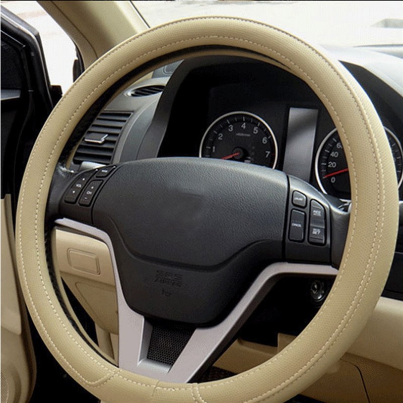 汽车皮革四季通用方向盘套 防滑 透气 吸汗 不打滑 汽车方向盘套