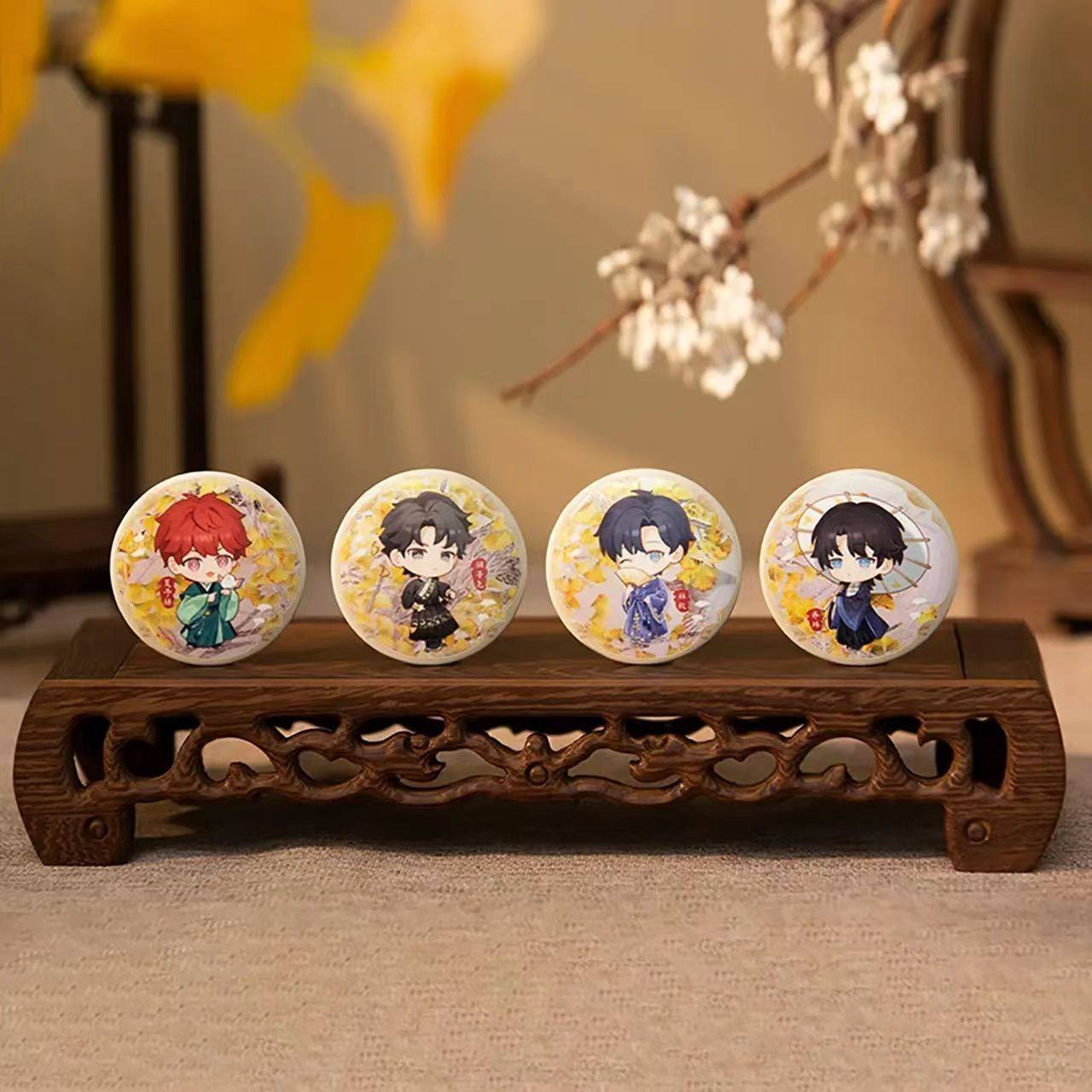 【新店开业6折秒杀】故梦·新绣系列Q版马口铁徽章周边