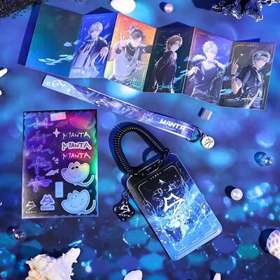 【新店开业5折秒杀】猫耳FM 浪!MANTA系列徽章 镭射票周边