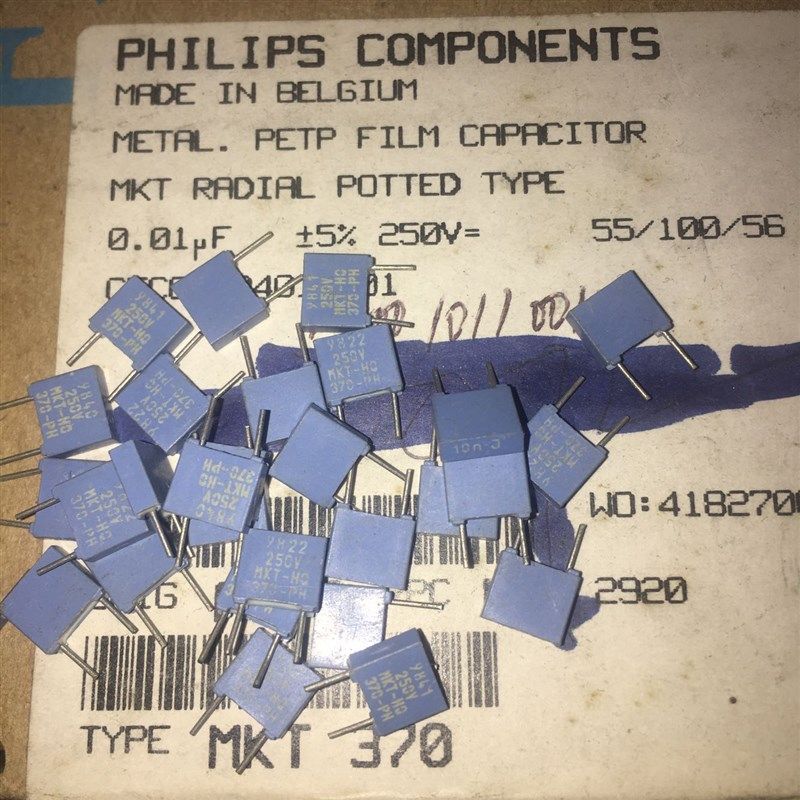 10个3.5元老PHILIPS 0.01UF 103 10NJ MKT370-PH 薄膜电容 5MM