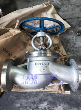 304不锈钢法兰截止阀J41W-25P蒸汽不锈钢截止阀阀门PN25 DN50 100