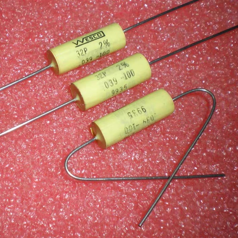 WESCO 0.039UF 100V 2% 美国西屋锡膜音频电容吉他调音电容