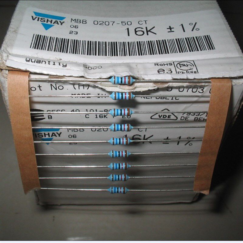 10只3.5元VISHAY 16K 0207发烧电阻(0.25W体积0.6W规格)