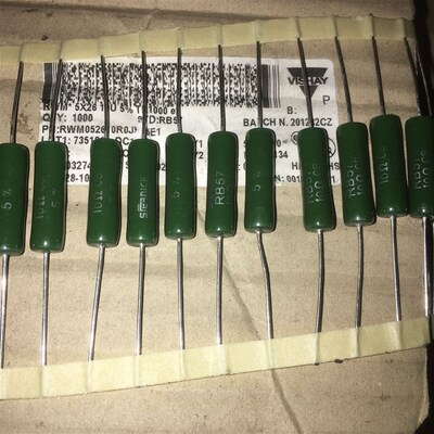 7W10R 法国SFERNICE RB57  发烧电阻代10R5W 8X22MM