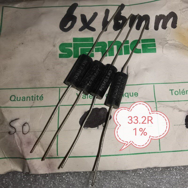 法国SFERNICE 33.2R 1% 代 33R 3W 胶木壳金属膜发烧电阻