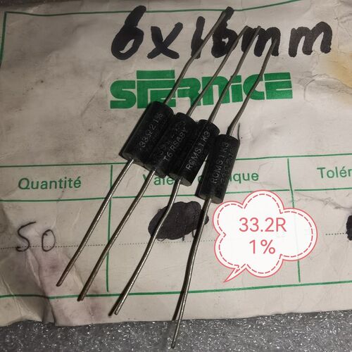 法国SFERNICE 33.2R 1% 代 33R 3W 胶木壳金属膜发烧电阻