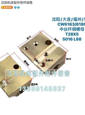 沈阳大连机床CW6163B CW6163C CW6180C中拖板螺母丝母 T28*5