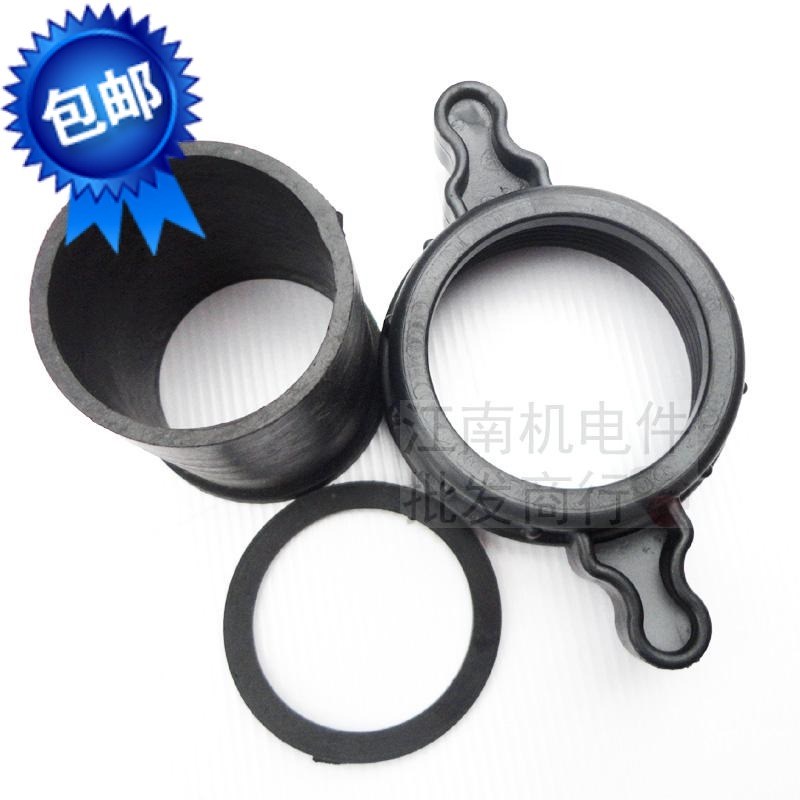 汽油机水泵配件3寸 2寸管接一套 GX160 168F170F直管接头扳手螺母