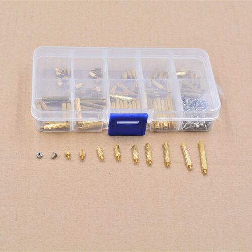 link cnc 精品 270pcs M2单通滚花 安防圆形铜柱 配M2螺丝螺母