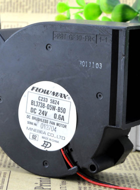 美蓓亚NMB 9733 BL3738-05W-B50 24V 0.6A涡轮风扇