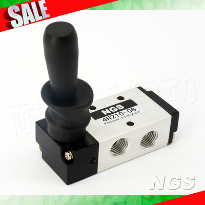 气动手动阀4H230C-08 4H330C-10 4H410C-15弹簧复位4HA中泄式E压P