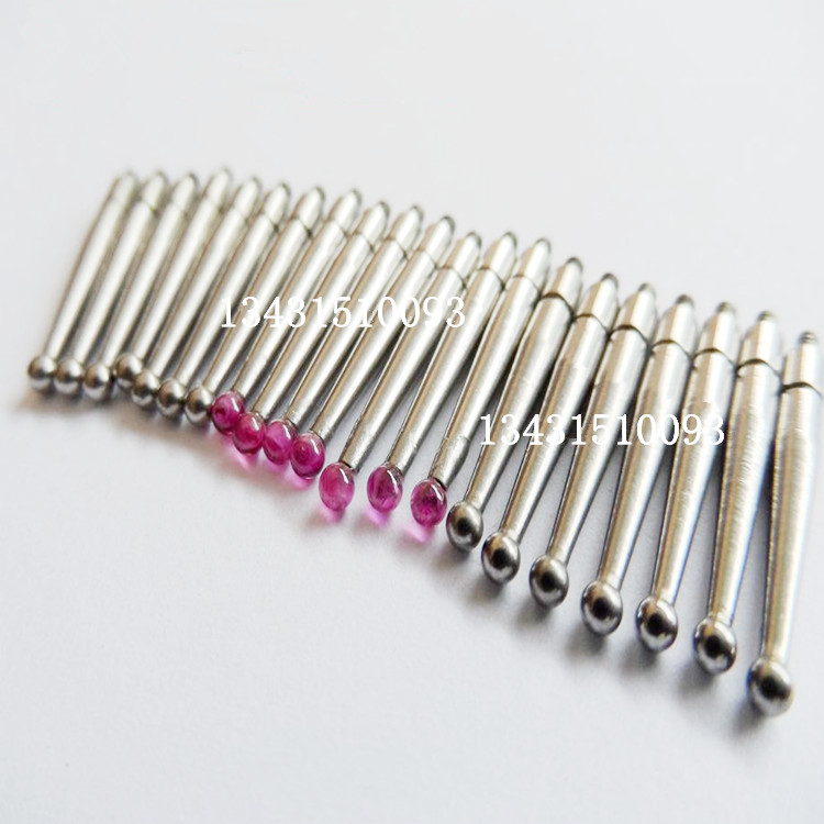 三丰红宝石杠杆百分表测头 探头 千分表针头 钨钢百分表针头M1.6