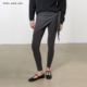 AND JOY灰色修身 打底裤 FEEL 2025女秋冬外穿显瘦百搭紧身裤