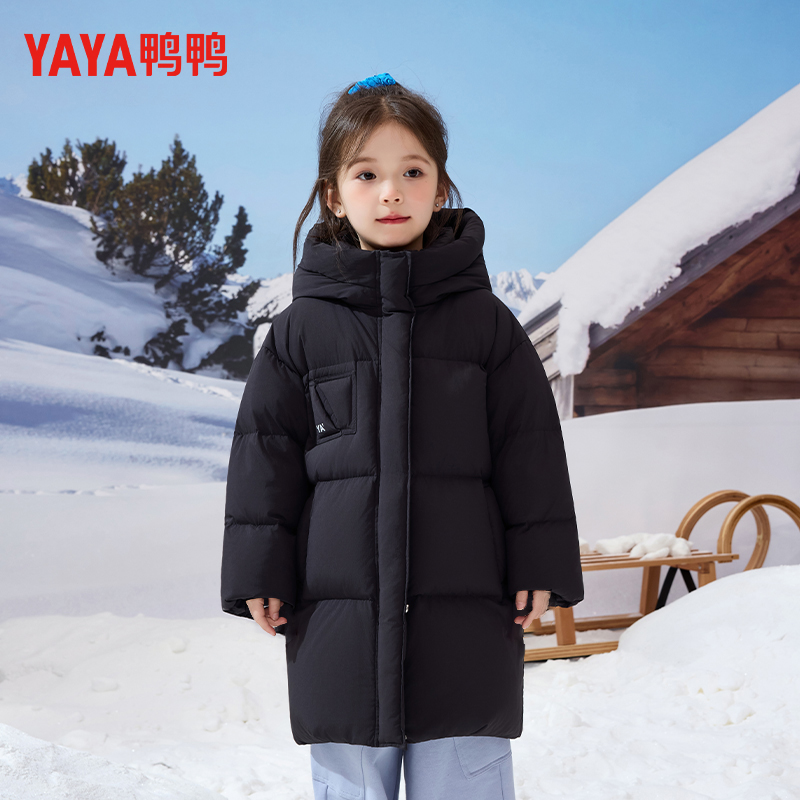 鸭鸭儿童羽绒服中大童新款加厚潮