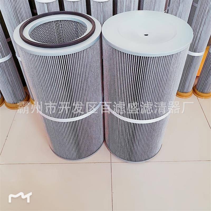 聚酯纤维滤筒焊烟阻燃滤筒喷砂机静电喷涂抛丸机除尘滤芯滤筒