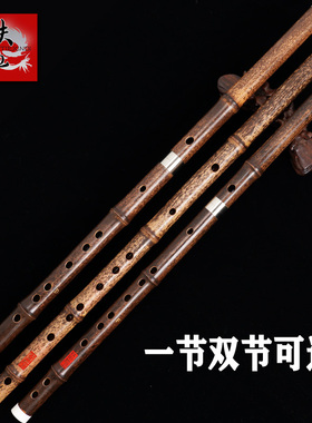 铁心迪紫竹笛子专业演奏笛精品编码笛横笛乐器高档大师匠心FCDE调