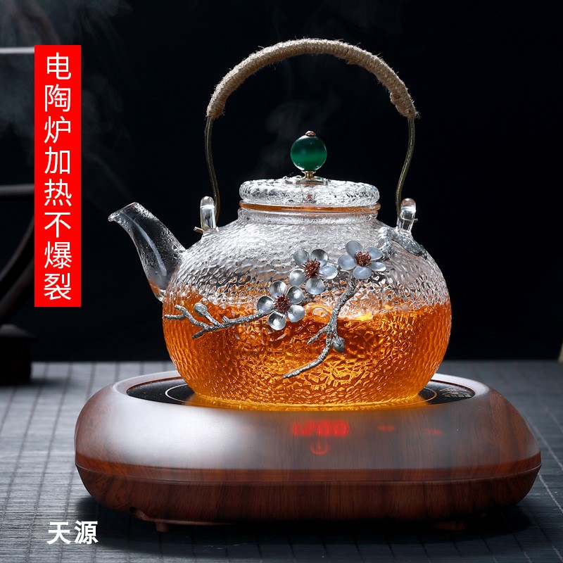 迷你电陶炉茶炉小型铁壶煮茶器玻璃泡茶小电磁炉光波炉家用蒸茶壶