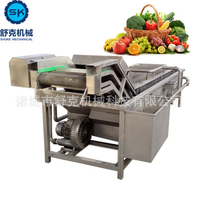 多功能气泡清洗机 蔬菜加工成套设备 果蔬清洗机器实力厂商