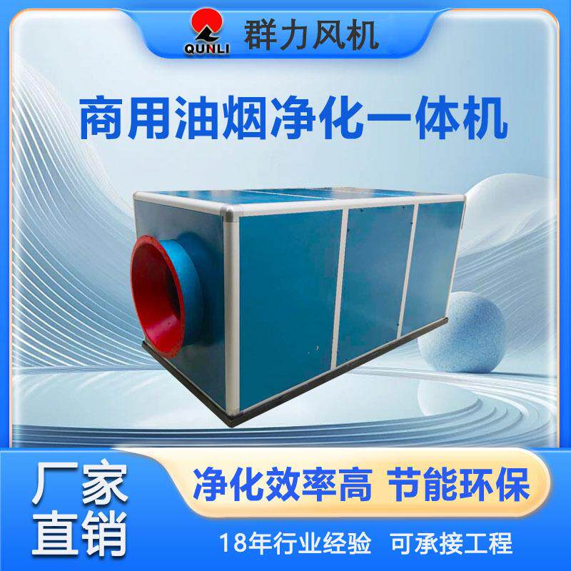 油烟净化器一体机饭店厨房油烟过滤净化高效油烟净化设备过环保