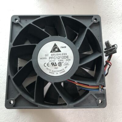 12038原装台达PFC1212DE 4.8A超暴力大风量蚂蚁温控散热风扇12V