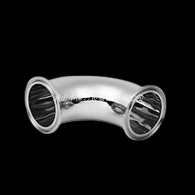 304不锈钢卡箍快装弯头卫生级国标内外抛光等径弯头食品管件接头