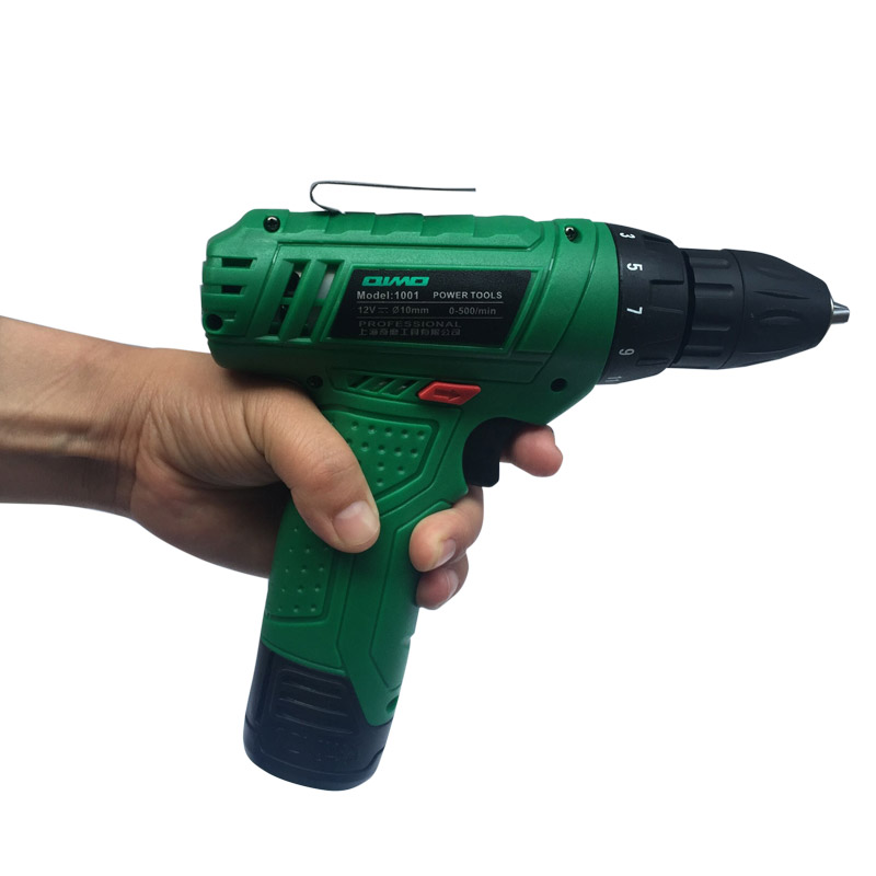 奇磨1001手持式双轴承电钻12V锂电充电器双速充电起子手电钻机壳