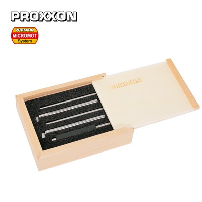 [24520]6支装HSS高速钢螺纹车刀组,用于掏孔凹槽切削德国PROXXON