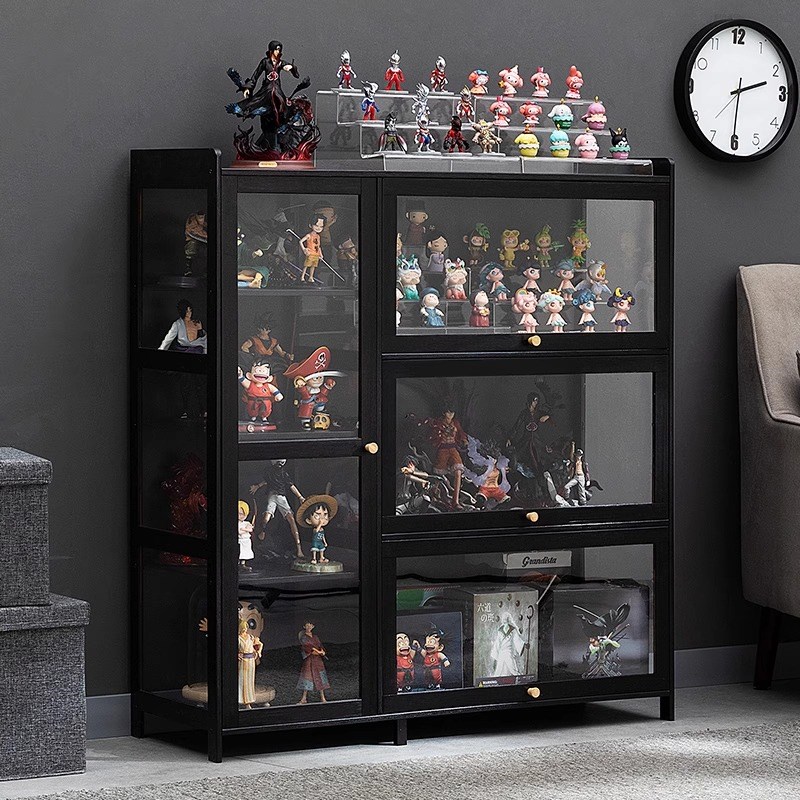 手办展示盒盲盒收纳展示架泡泡玛特积木亚克力乐高置物架展示柜子