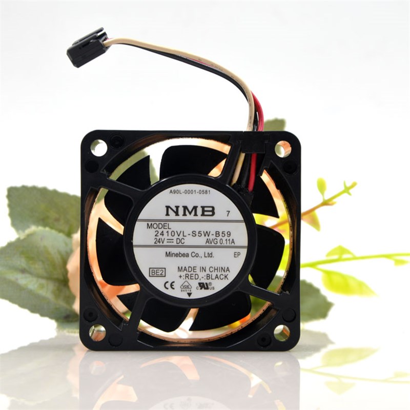 原装 NMB 2410VL-S5W-B59 24V 0.11A 6025 发那科防水散热风扇6CM