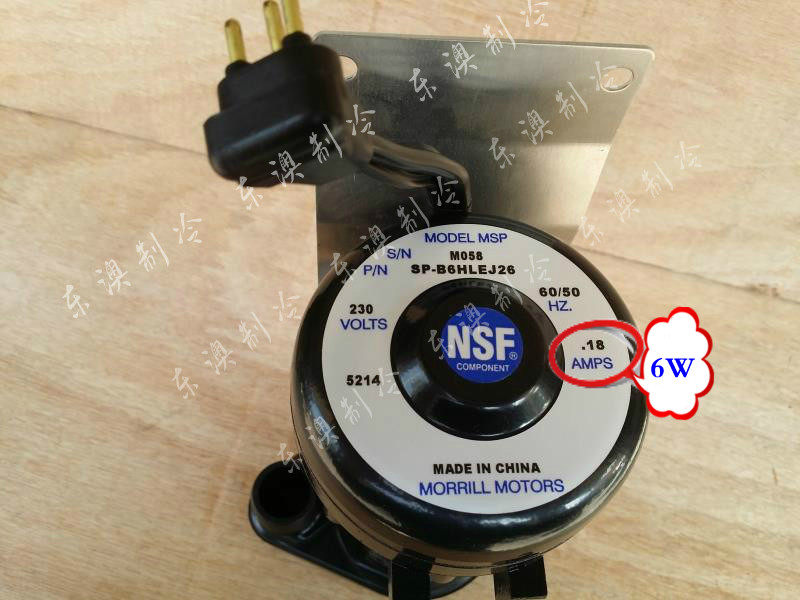 万利多制冰机水泵/制冰机水泵NSF/冰粒机水泵/美国莫利水泵电机6W