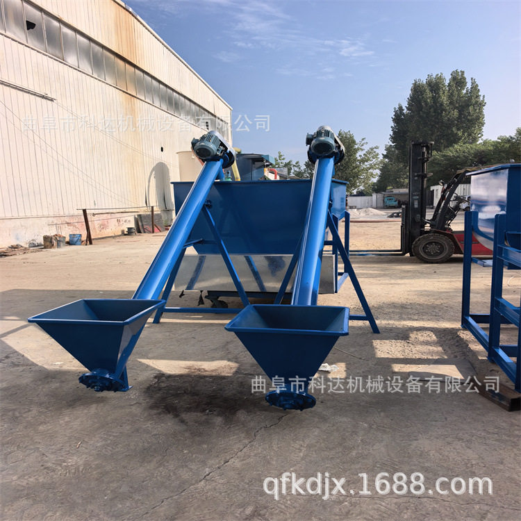 轻钙粉不锈钢材质5米长螺旋提升机XWZF滑石粉变频电机螺旋喂料机