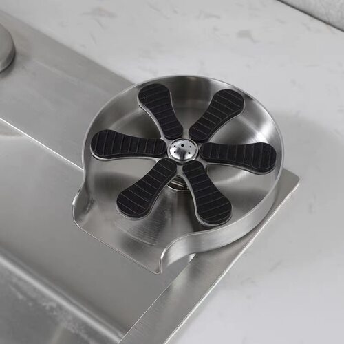 水槽吧台高压自动洗杯器不锈钢