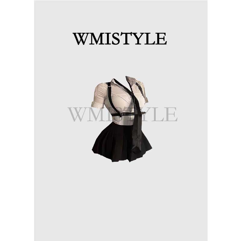 欧洲WMISTYLE设计 酒吧JK制服纯欲风性感套装学院风白衬衫演出服