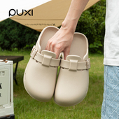 eva防滑懒人一脚蹬包头半拖鞋 2026新款 女士夏季 朴西勃肯外穿拖鞋