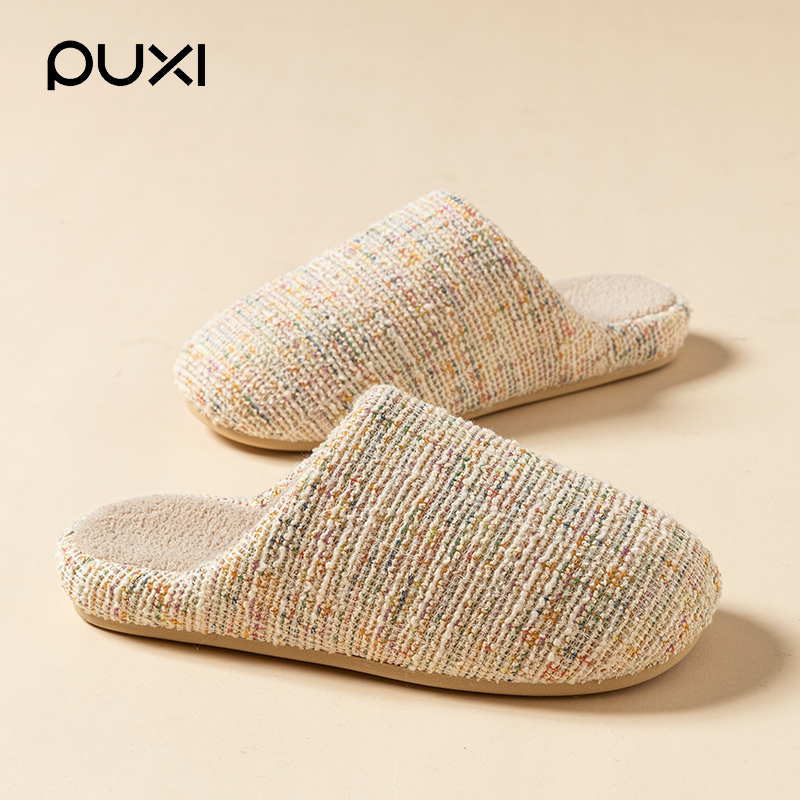 朴西女士棉拖鞋2025新款洋气时尚家居室内情侣拖鞋秋冬季保暖防臭