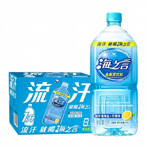 海之言电解质水柠檬味1L*8瓶整箱