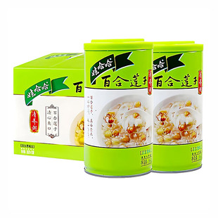 娃哈哈百合莲子八宝粥360g*48罐/两箱方便速食粥营养粥早餐粥12罐